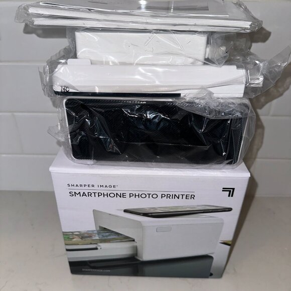 NIB! Sharper Image Smartphone Photo Printer - Picture 3 of 4